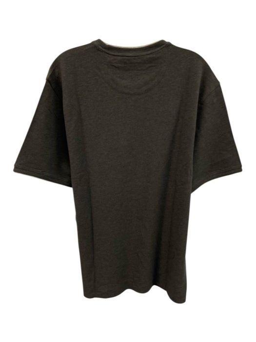 Left Coast Tee NWT Size L Dark Gray Cotton Solid T shirt Crew Men's Short Sleeve Dark Gray / L