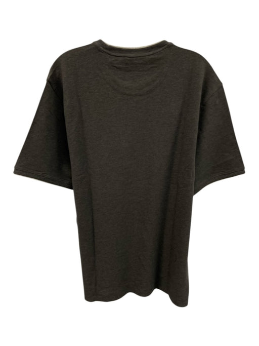 Left Coast Tee NWT Size L Dark Gray Cotton Solid T shirt Crew Men's Short Sleeve Dark Gray / L