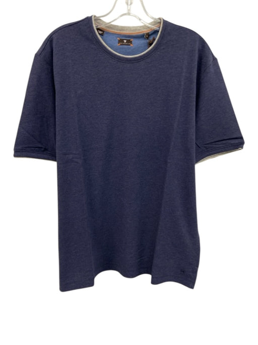 Left Coast Tee NWT Size M Dark Blue Cotton Solid T shirt Crew Men's Short Sleeve Dark Blue / M