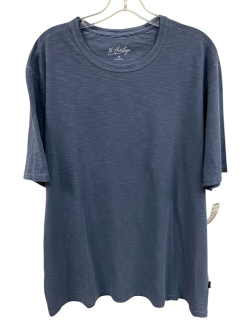 34 Heritage New Size M Blue Cotton Heathered T shirt Crew Men's Short Sleeve Blue / M