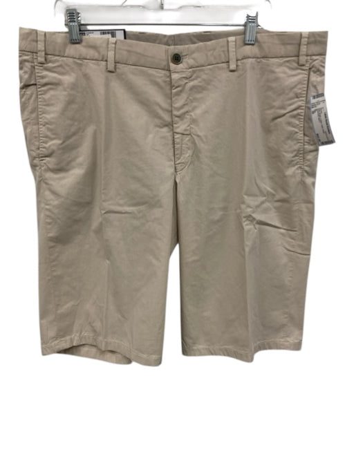 Hiltl New Size 56 Beige Cotton Solid Khaki Men's Shorts Beige / 56