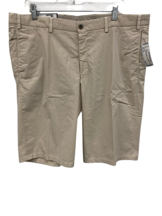 Hiltl New Size 56 Beige Cotton Solid Khaki Men's Shorts Beige / 56