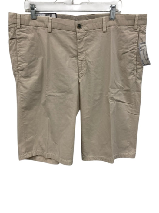 Hiltl New Size 52 Beige Cotton Solid Khaki Men's Shorts Beige / 52