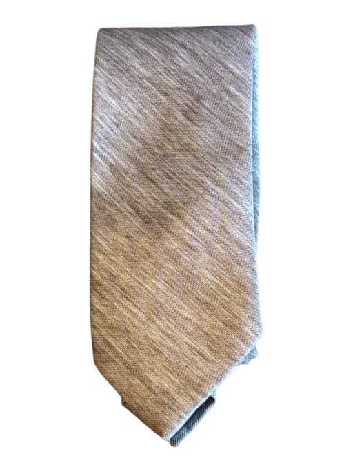 Breuer New Brown Linen Blend Solid Men's Ties Brown