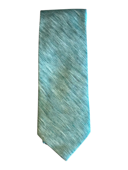 Breuer New Green Linen Blend Solid Men's Ties Green