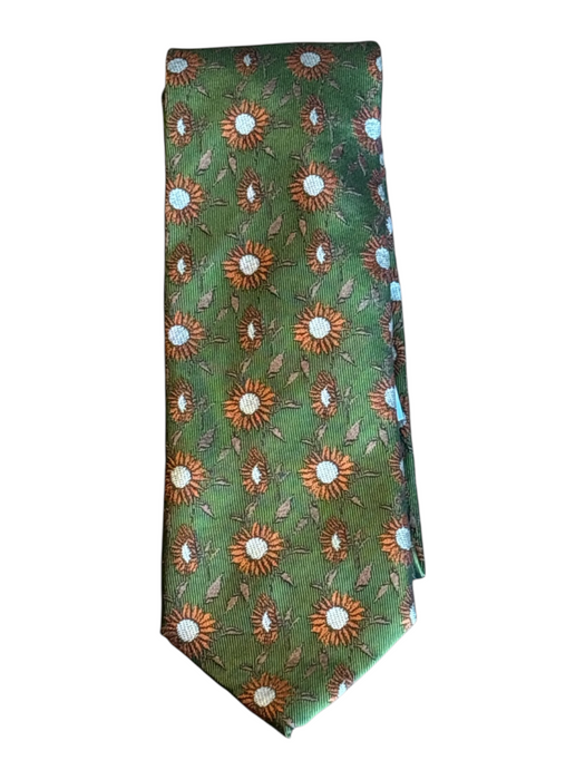 Robert Keyte New Green Silk Sun Men's Ties Green