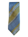 Bigi Blue & Yellow Silk Striped Men's Ties Blue & Yellow