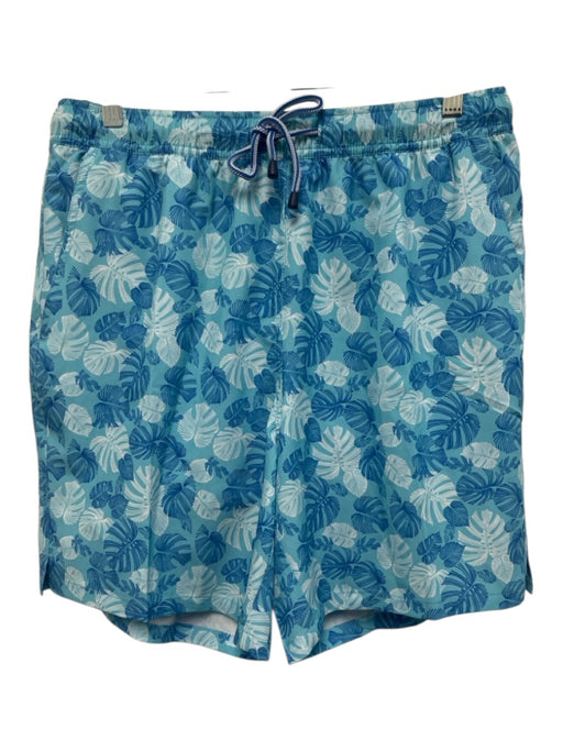 Peter Millar NWT Size M Blue Synthetic Floral Swim Men's Shorts Blue / M