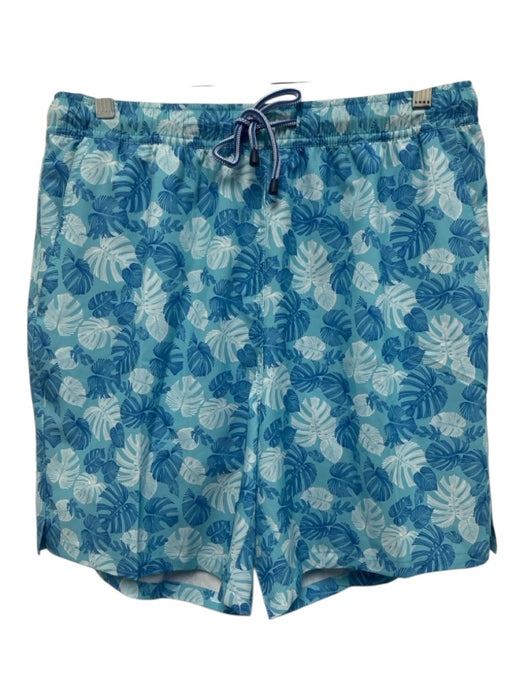 Peter Millar NWT Size M Blue Synthetic Floral Swim Men's Shorts Blue / M
