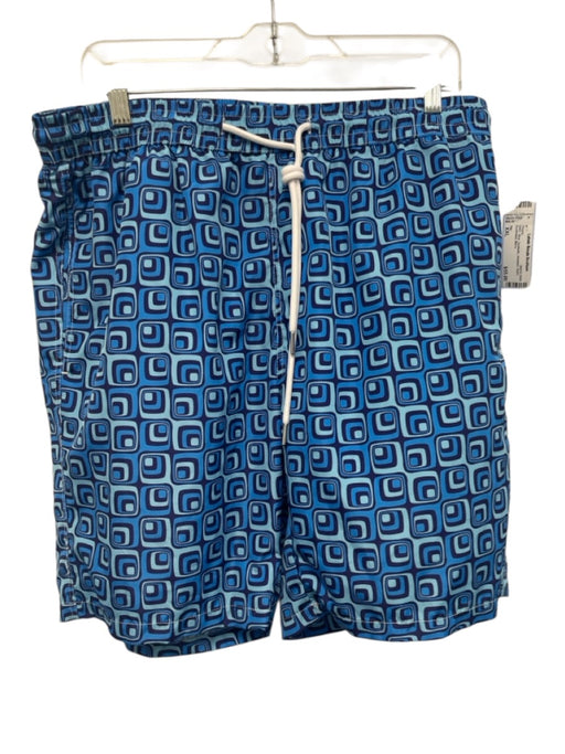 Tiki NWT Size XXL Blue Synthetic Abstract Swim Men's Shorts Blue / XXL