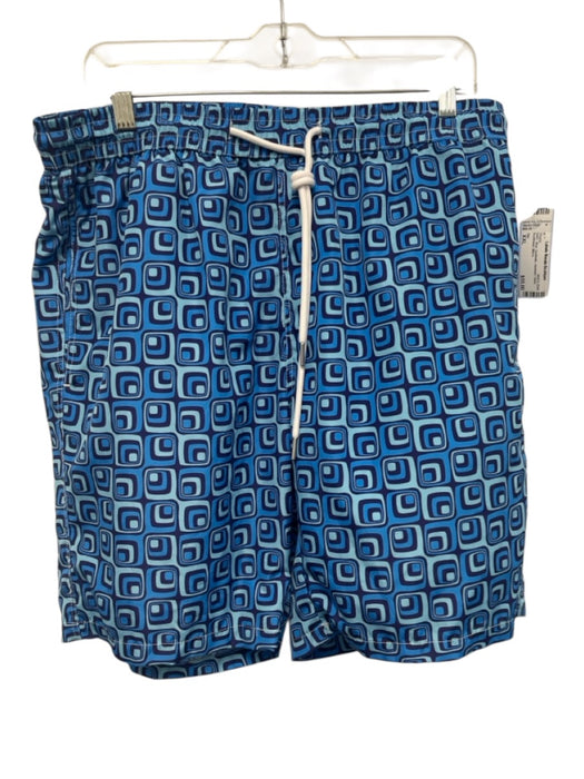 Tiki NWT Size XXL Blue Synthetic Abstract Swim Men's Shorts Blue / XXL