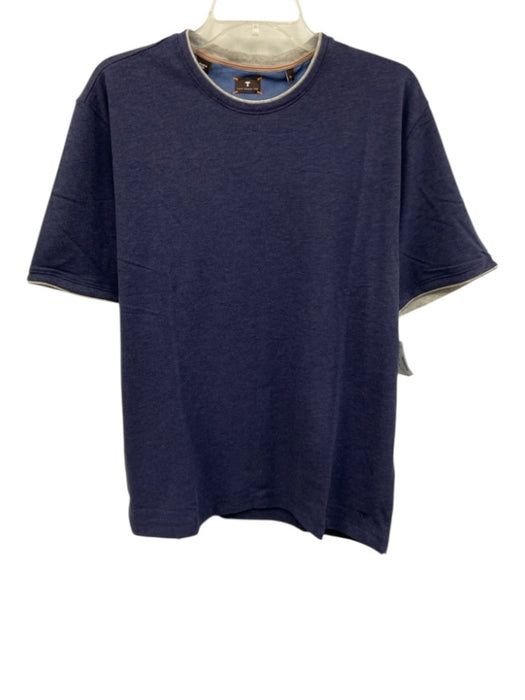 Left Coast Tee NWT Size L Blue Cotton Solid T shirt Crew Men's Short Sleeve Blue / L