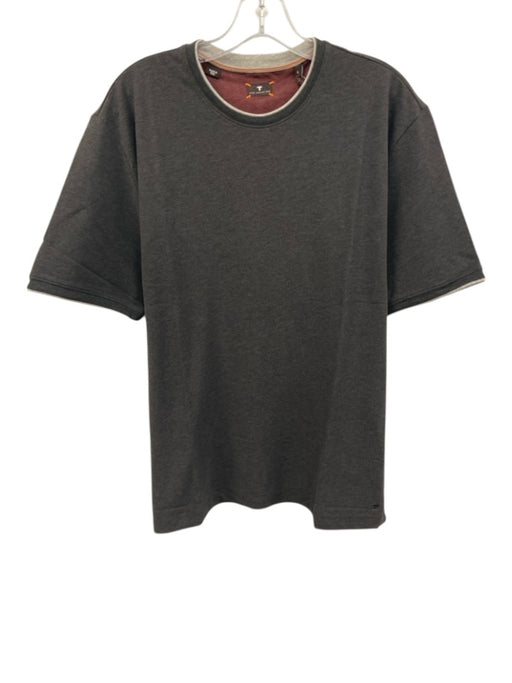 Left Coast Tee NWT Size L Dark Gray Cotton Solid T shirt Crew Men's Short Sleeve Dark Gray / L