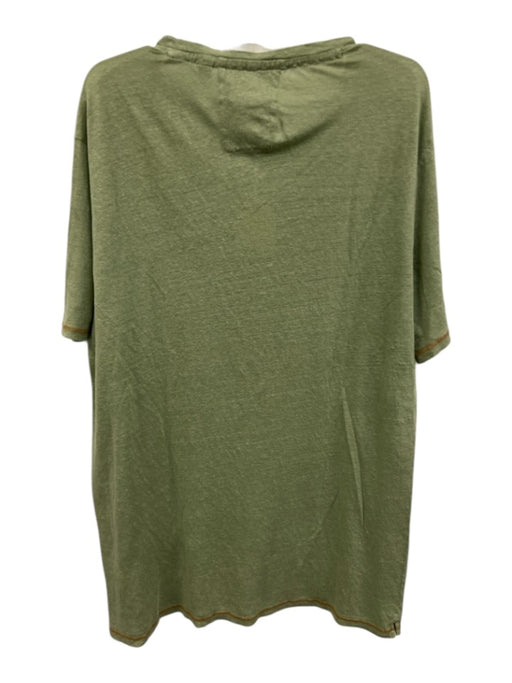 Borgo 28 NWT Size XL Green Linen Solid T shirt Crew Men's Short Sleeve Green / XL