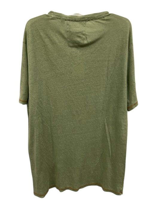 Borgo 28 NWT Size XL Green Linen Solid T shirt Crew Men's Short Sleeve Green / XL