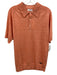 Eton NWT Size L Orange Cotton Blend Solid Knit Polo Men's Short Sleeve Orange / L