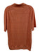 Eton NWT Size L Orange Cotton Blend Solid Knit Polo Men's Short Sleeve Orange / L