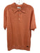 Eton NWT Size L Orange Cotton Blend Solid Knit Polo Men's Short Sleeve Orange / L