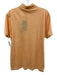 Aurelien NWT Size M Orange Linen Solid Knit Polo Men's Short Sleeve Orange / M