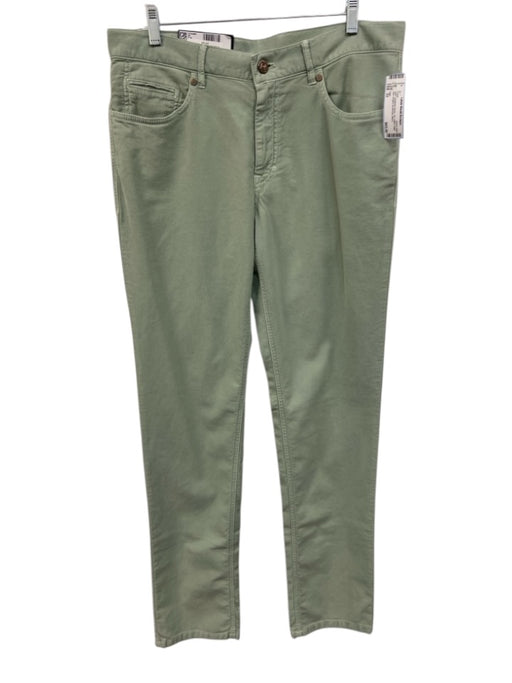 Hiltl NWT Size 33 Seafoam Green Cotton Solid Slim Khakis Men's Pants Seafoam Green / 33