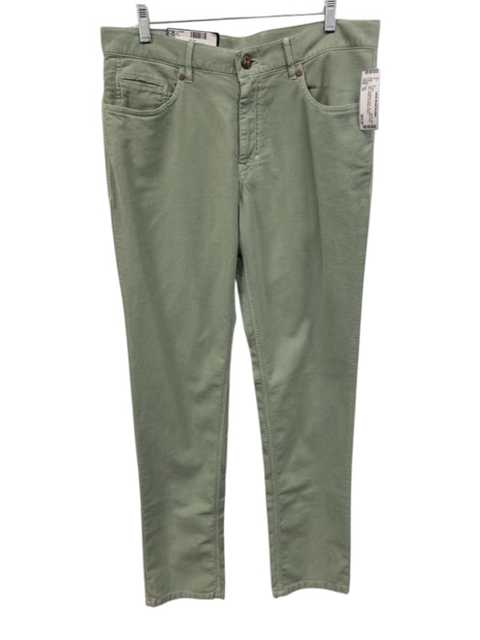 Hiltl NWT Size 33 Seafoam Green Cotton Solid Slim Khakis Men's Pants Seafoam Green / 33