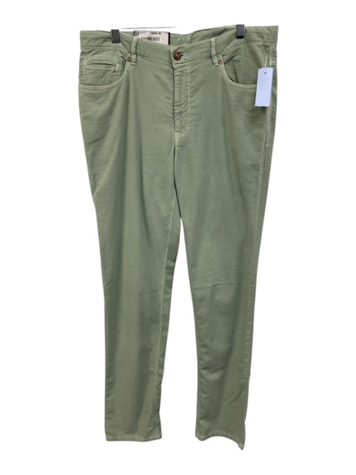 Hiltl NWT Size 34 Seafoam Green Cotton Solid Slim Khakis Men's Pants Seafoam Green / 34