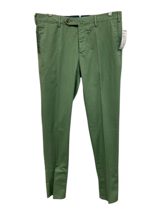 PT Torino NWT Size 48 Green Cotton Solid Dress Khakis Men's Pants Green / 48