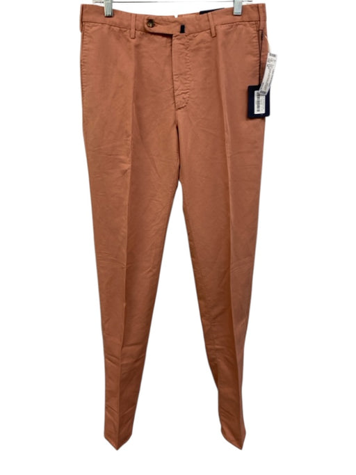 Incotex NWT Size 48 Orange Cotton Blend Solid Dress Khakis Men's Pants Orange / 48