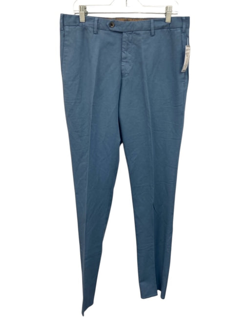 Germano NWT Size 50 Blue Cotton Blend Solid Khaki Dress Men's Pants Blue / 50