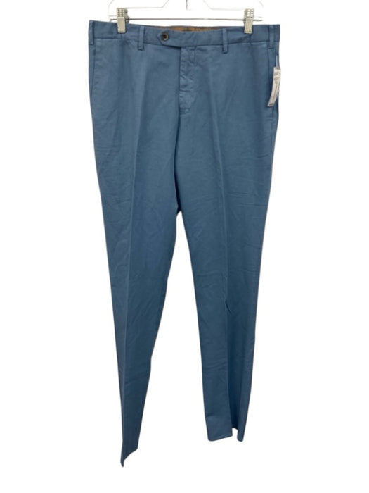 Germano NWT Size 50 Blue Cotton Blend Solid Khaki Dress Men's Pants Blue / 50