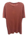 Borgo 28 NWT Size M Red Linen Blend Solid T shirt Crew Men's Short Sleeve Red / M