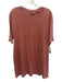 Borgo 28 NWT Size M Red Linen Blend Solid T shirt Crew Men's Short Sleeve Red / M