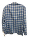 Samuelson NWT Blue & White Linen Blend Plaid 2 Button Men's Blazer Blue & White / 42S