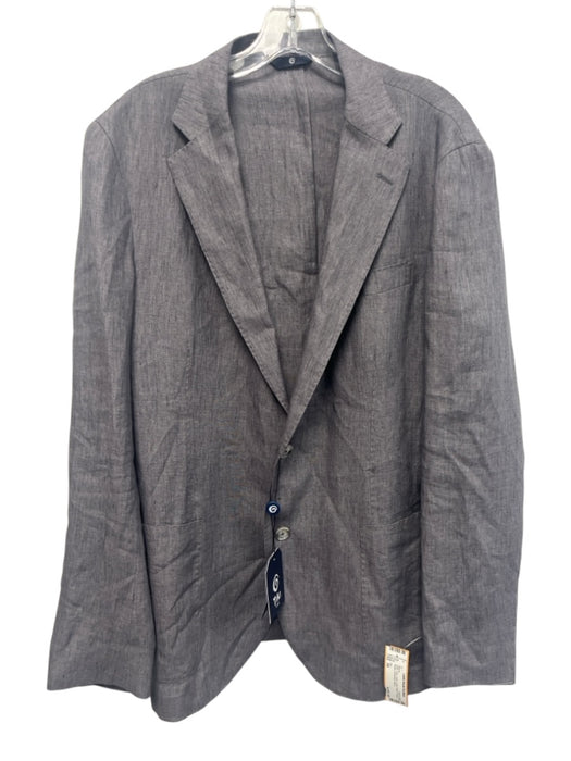 Tiki NWT Gray Linen Solid 2 Button Men's Blazer Gray / 54