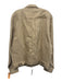 Camessi Collection NWT Size XL Tan Linen Blend Solid Trucker Button up Jacket Tan / XL