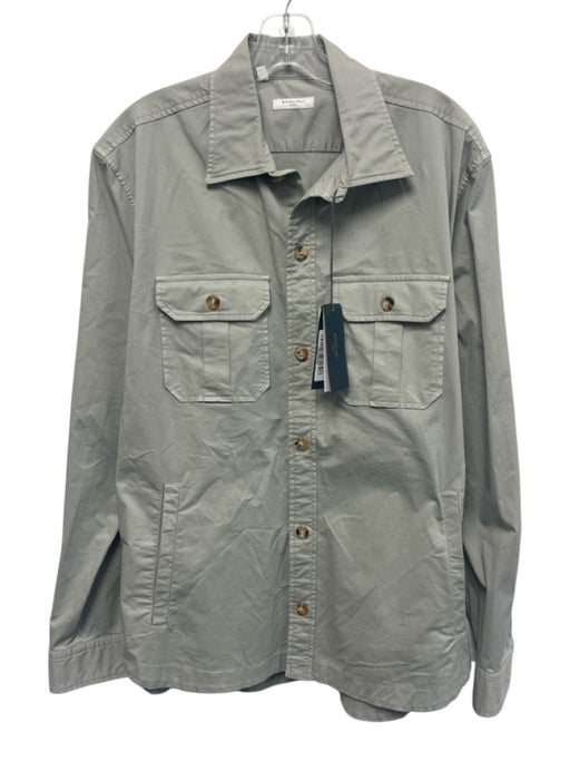 Boglioli NWT Size XL Tan Synthetic Solid Button Up Front Pockets Men's Jacket Tan / XL