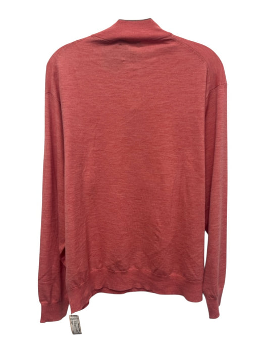 Peter Millar NWT Size XXL Red Wool Solid Quarter Zip Men's Sweater Red / XXL