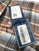 Giangi NWT Size L Brown & Orange Linen Plaid Button Up Men's Long Sleeve Shirt Brown & Orange / L