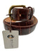 Miller Brothers NWT Brown Crocodile Solid Men's Belt Brown