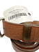 Martin Dingman NWT Brown Leather Solid Men's Belt Brown