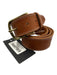 Miller Brothers NWT Brown Leather Solid Men's Belt Brown
