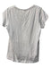 Rag & Bone Size M White Pima Cotton Deep Round Neck Short Sleeve Heathered Top White / M