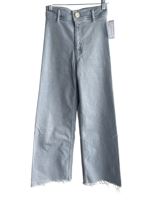 Zara Size 0 Light Wash Cotton Blend Back Pocket Zip Fly High Waist Jeans Light Wash / 0