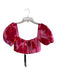 White Fox Size XXS Red & Pink Polyester Square Neck Floral Short Puff Sleeve Top Red & Pink / XXS