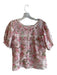 Love Shack Fancy Size XS Pink Cotton V Neck Floral Lace Detail Skirt Set Pink / XS
