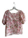 Love Shack Fancy Size XS Pink Cotton V Neck Floral Lace Detail Skirt Set Pink / XS