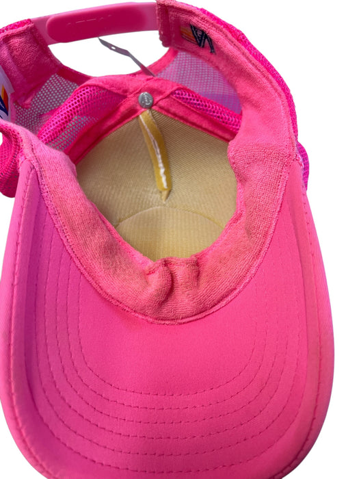 Aviator Nation Pink No Fabric Tag Logo Mesh Detail Patch Baseball Cap Hat Pink / One Size