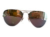 Ray Ban Gold Metal Aviator Reflective Yellow Lenses Sunglasses Gold