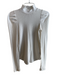 Free People Size XS White Cotton Blend Long Sleeve Waffle Knit high neck Top White / XS