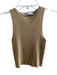 Zara Size XS Gold No Fabric Tag Sleeveless Elastic Waist Ribbed Skirt Set Gold / XS